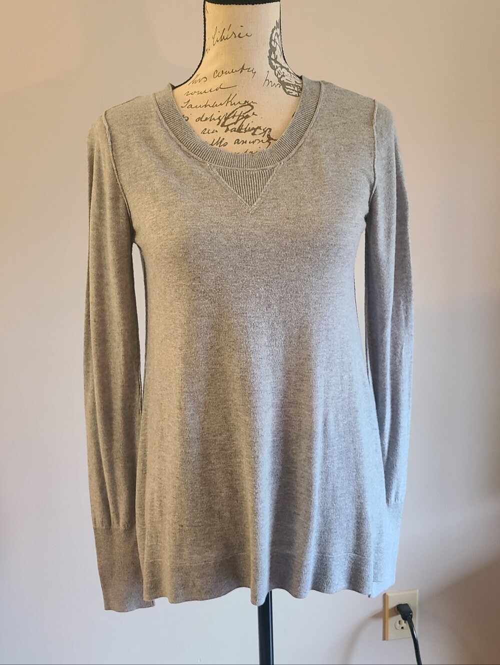 Shrinking Violet Heather Gray Knit Sweater